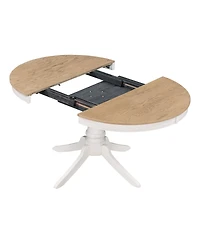 Streamdale Furniture Retro Dining Set with Pedestal Table Base