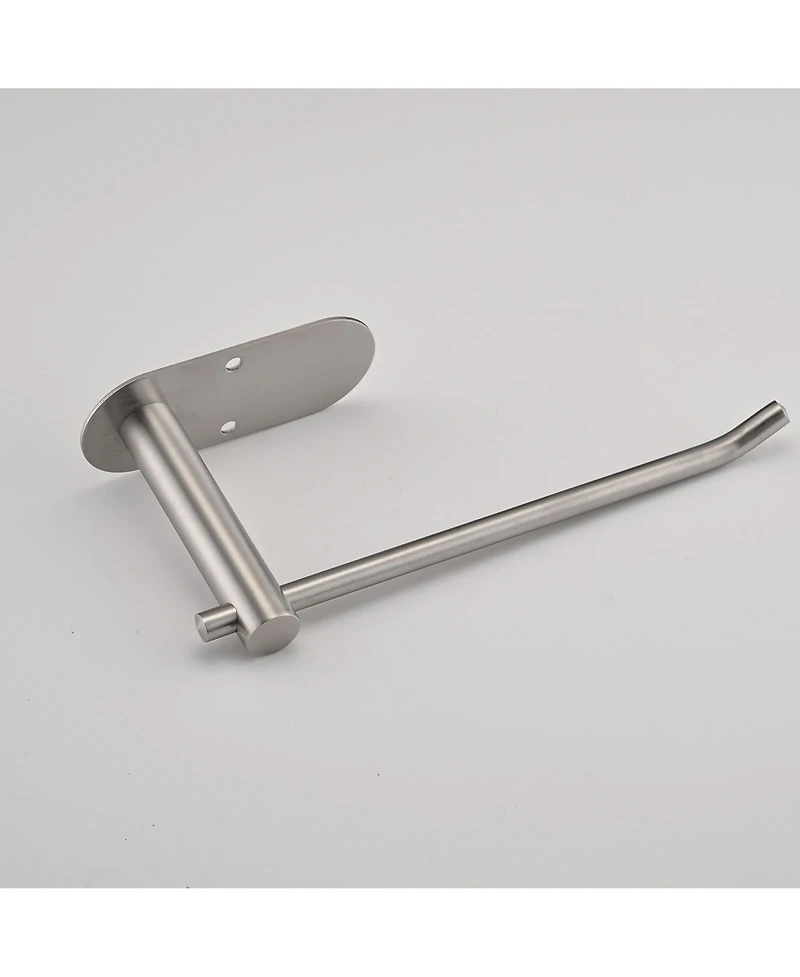 Rainsken Paper Towel Holder, Stainless Steel Wall-mounted Tissue Holder, Self-Adhesive or Drilling for Kitchen and Bathroom