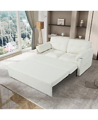 Streamdale Furniture Convertible Pull-Out Queen Sleeper Sofa with Storage