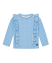 Sperry Baby Girls' Long-Sleeve Rashguard Top & Swim Bottoms with Sunglass, 2-Piece Set