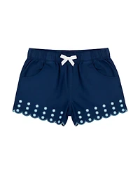 Sperry Baby Girls' Sleeveless Tank Top & Shorts with Sunglass, 2-Piece Set