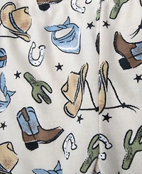 Baby Essentials Boys' Short-Sleeve Bodysuit, Pants, Socks and Hat, 4-Piece Set