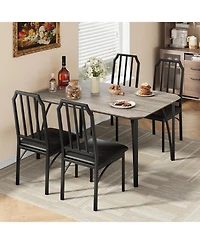 gaomon Dining Room Table Set for 4 Kitchen Table and Chairs Table and Chairs Dining Table with Chairs for Kitchen Dining Room Apartment Breakfast Nook