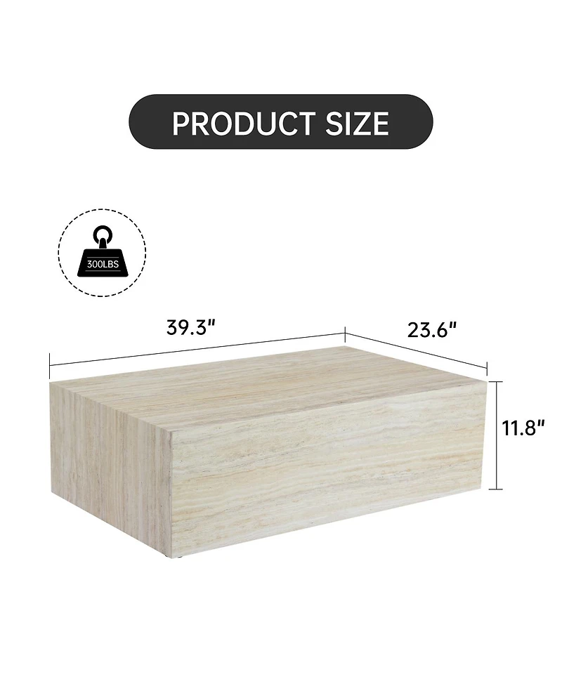 Streamdale Furniture Wood Grain Coffee Table