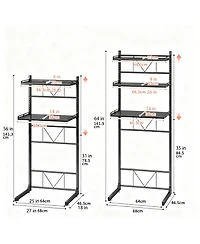 Yigii 3 Tier Metal Adjustable Over the Toilet Storage Rack – Bathroom Organizer