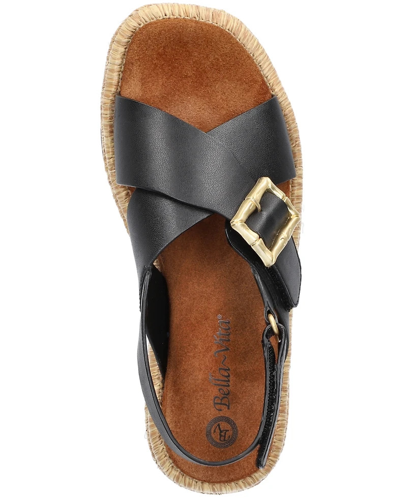 Bella Vita Women's Jaylyn Round Toe Slingback Sandals