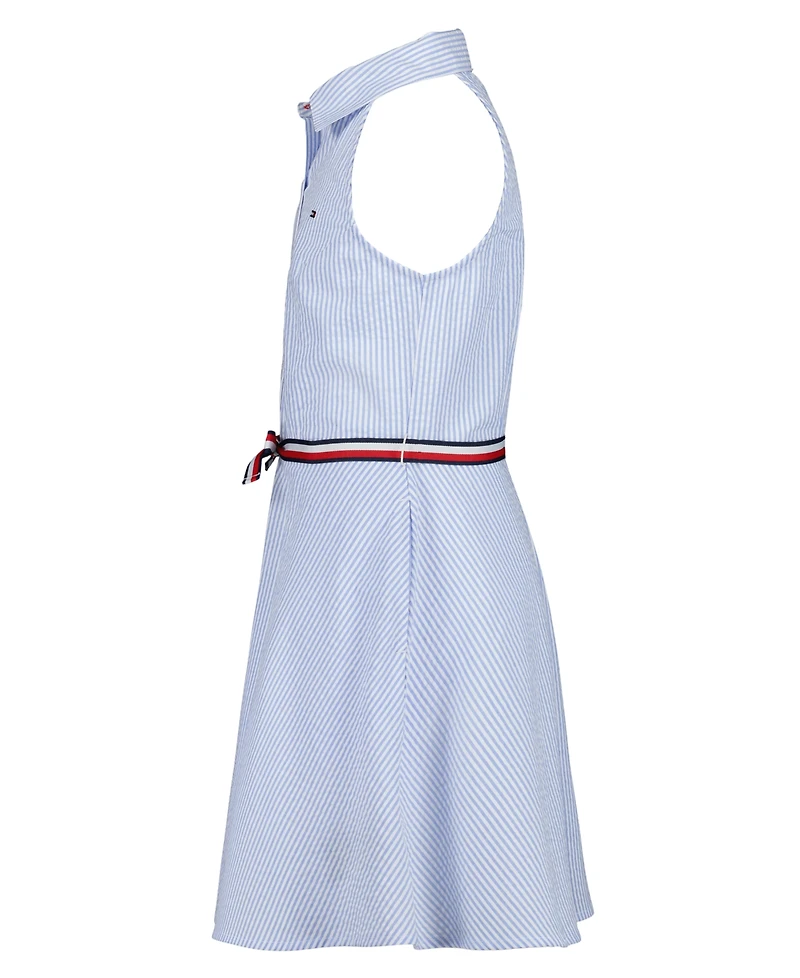Tommy Hilfiger Girls' 7-16 Ithica Stripe Halter Dress