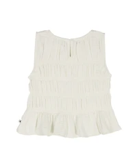 Calvin Klein Girls' 7-16 Crinkle Knit Sleeveless Top