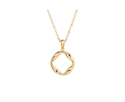 Little Sky Stone Sam Twisted Infinity Pendant Necklace in 14k Gold Finish