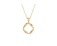 Little Sky Stone Sam Twisted Infinity Pendant Necklace in 14k Gold Finish