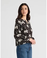 Nvlt Women's Raglan V-Neck Blouse