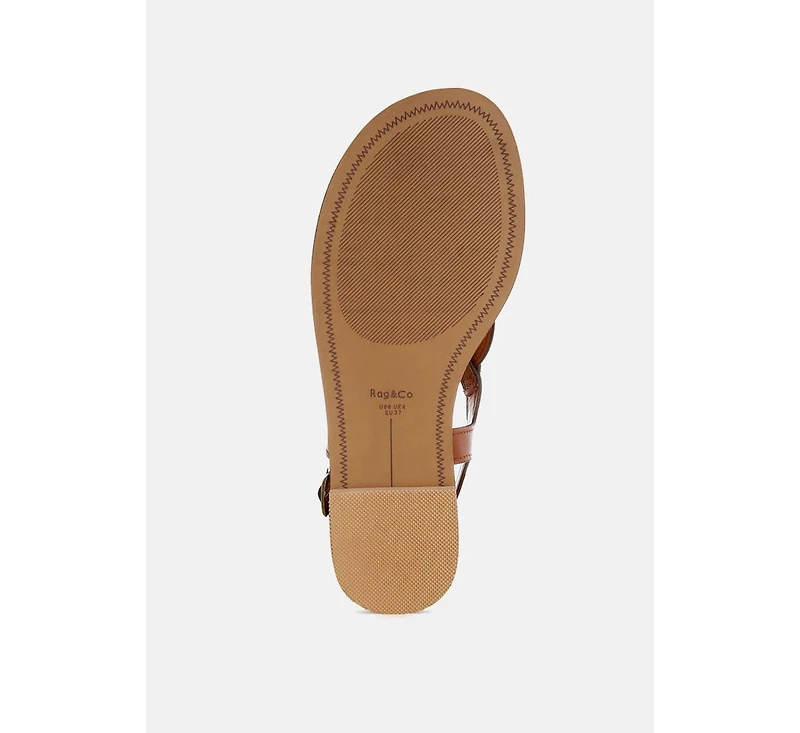 Torad Thong Toe Cut-Out Flats