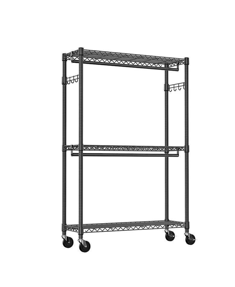 Rainsken Heavy Duty Rolling Garment Rack