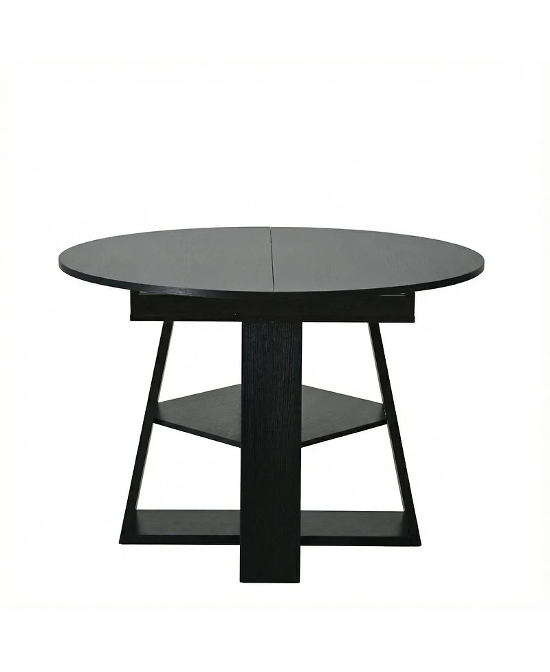 Streamdale Furniture Extendable Round Dining Table for 4-8