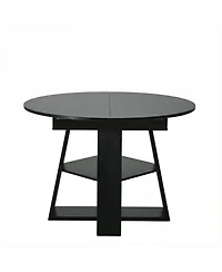 Streamdale Furniture Extendable Round Dining Table for 4-8