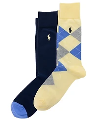 Polo Ralph Lauren Men's Argyle Slack Socks, 2-Pack