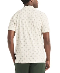 Nautica Men's Palm Tree Print Golf Short-Sleeve Polo Shirt