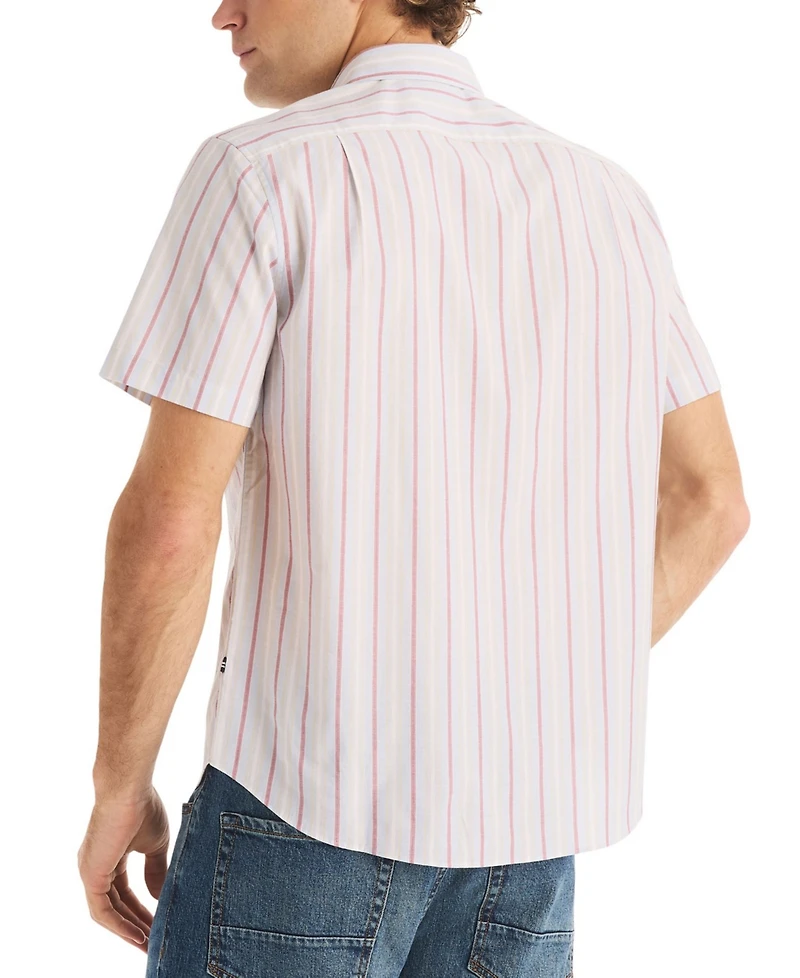 Nautica Men's Short-Sleeve Striped Shirt