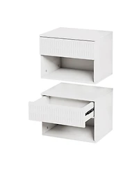 Streamdale Furniture Minimalist Wood Side Table with Drawer