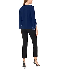 Msk Petite Long-Sleeve Dress