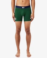 Lacoste Men's Miami Regular-Fit Open Boxer Briefs, 3-Pack