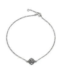 Bling Jewelry Sterling Silver Knotwork Celtic Love Knot Adjustable Anklet