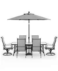 Agio Oasis -Pc. Aluminum Rust-Proof Outdoor Dining Set