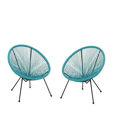 Streamdale Outdoor Faux Rattan Woven Steel Frame Chair