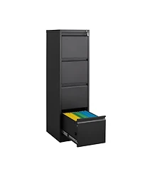Rainsken 4 Drawer File Cabinet, Vertical Metal File Cabinet