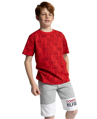 Tommy Hilfiger Boys' 8-20 Pull-On Color-Block Shorts