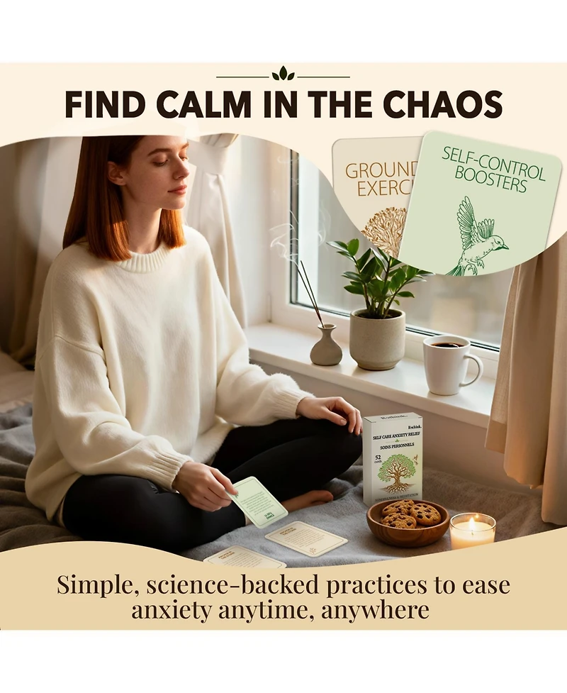 Quokka Self-Care & Anxiety Relief – 52 Mindfulness Cards for Stress Reduction and Emotional Balance