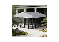 Aostirmotor Large Outdoor Dog Kennel, Spacious Pet Shelter