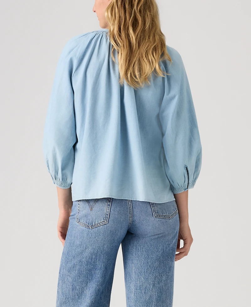 Levi's Plus Relaxed-Fit Button-Front Top