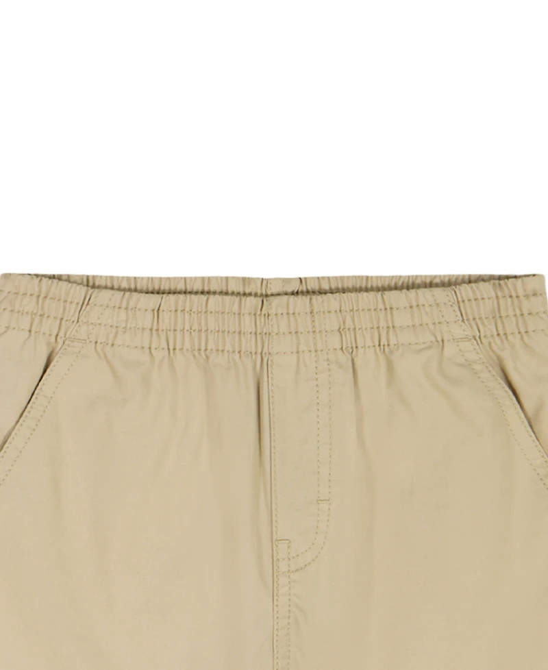 Calvin Klein Boys' 2T-7 Relaxed Monogram T-Shirt and Poplin Shorts, 2-Piece Set