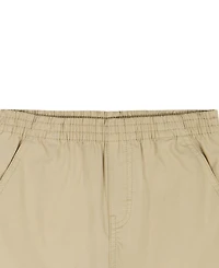 Calvin Klein Boys' 2T-7 Relaxed Monogram T-Shirt and Poplin Shorts, 2-Piece Set