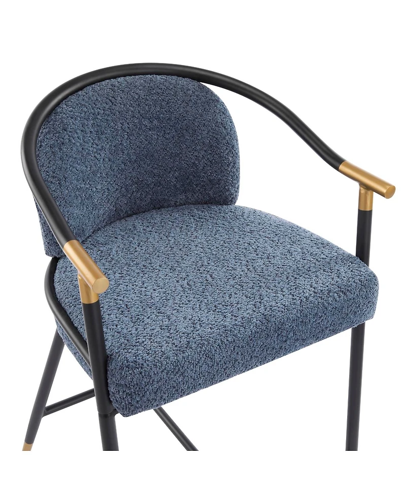 Streamdale Furniture 26" H Upholstered Counter Stool with Metal Frame (Set of 2)