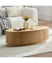 Streamdale Modern Luxury Oval Coffee Table, Elegant Living Room Accent Piece