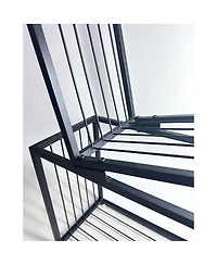 Streamdale Furniture 5-Tier Geometric Bookshelf - Modern Narrow Floor Bookcase