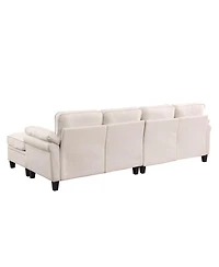 Streamdale Furniture 102" Modular L-Shaped Cloud Sofa with Under-Sofa Storage