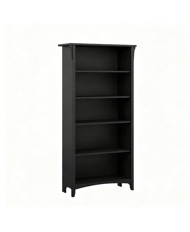 Yigii Tall Bookshelf with Adjustable Shelves for Home Office or Living Room