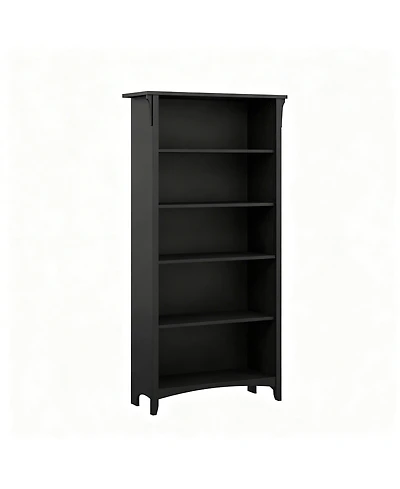 Yigii Tall Bookshelf with Adjustable Shelves for Home Office or Living Room