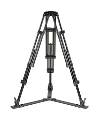 Manfrotto 546GB 3-Section Aluminum Twin Leg Tripod with 502 Fluid Video Head and Ground Spreader