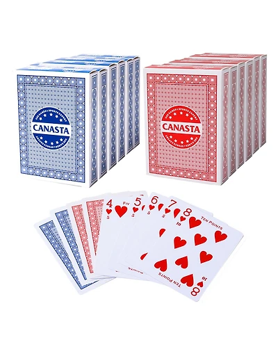 Gse Games & Sports Expert Canasta Cards with Point Values, Included Canasta and Hand & Foot Game Rules