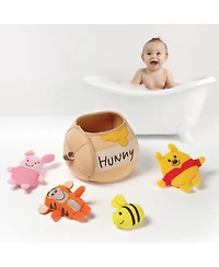 Lambs & Ivy Baby Disney Winnie the Pooh Honey Pot Terry/Neoprene Bath Toy Set