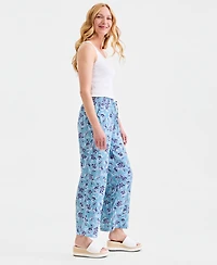 Style & Co Women's Printed Cotton Gauze Pull On Pants, Macy's Exclusive