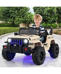 Mecale 12V Kids Ride-on Jeep Car with 2.4 G Remote Control
