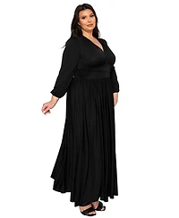 L I V D Plus Solene Empire Waist Dress