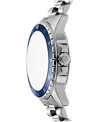 Dkny Men's Sport Watch Blue Dial Stainless Steel Bracelet Watch, 43mm