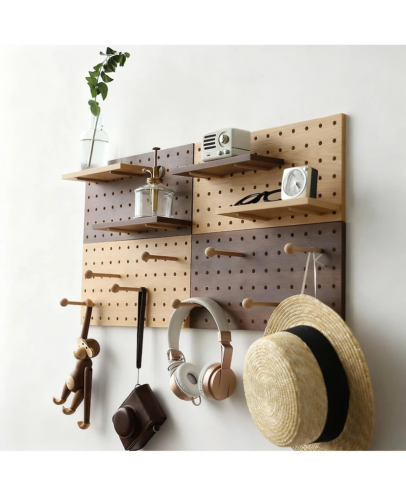 Yigii Adjustable Modular Pegboard Storage Kit for Home