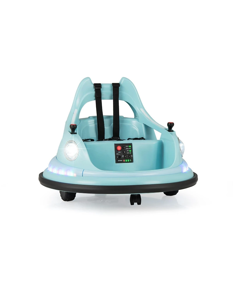 Mecale 12V Kids Ride on Bumper Car with Remote Control and Dual Joysticks